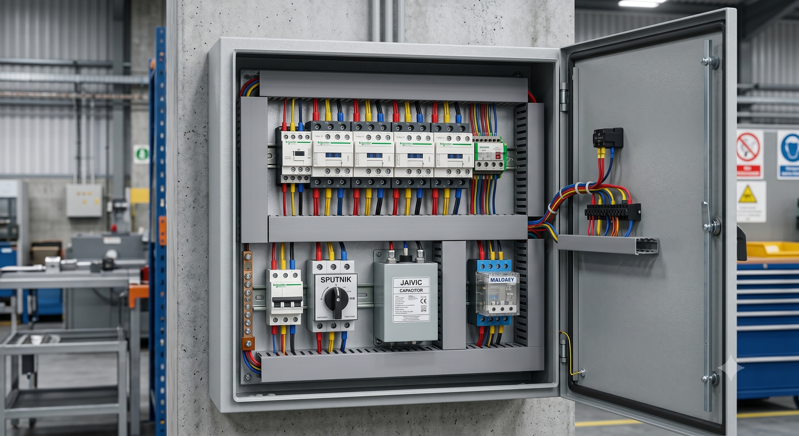Industrial Panel with Schneider Components